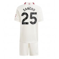 Manchester United Jadon Sancho #25 Tredje trøje Børn 2023-24 Kortærmet (+ Korte bukser)
